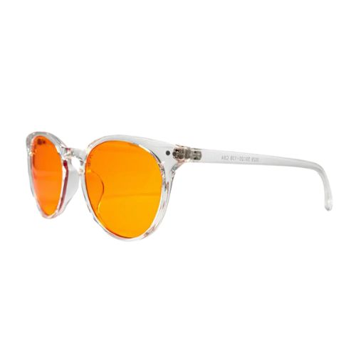 Orange lens glasses